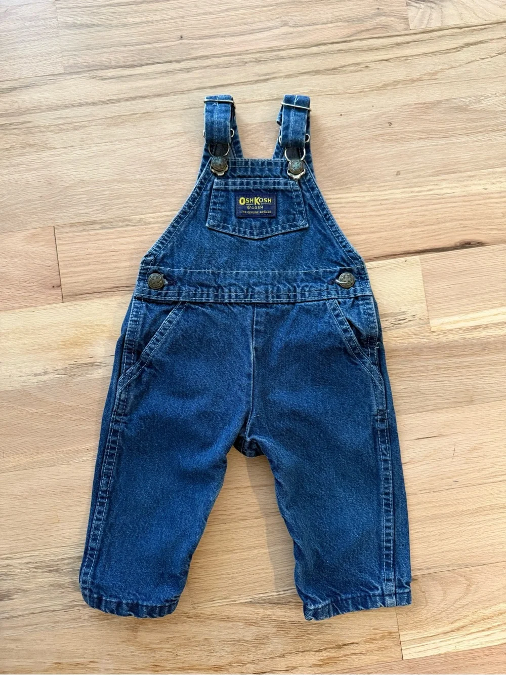 OshKosh B'gosh Dark Blue Denim Overalls with Front Pocket
